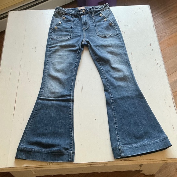 Driftwood Farrah Melrose high rise stretch Flare Jeans Size 28 - Picture 2 of 11